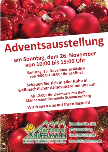 26. 11. Knfelmann und 30. 11. Dorfstrae  Advent pur