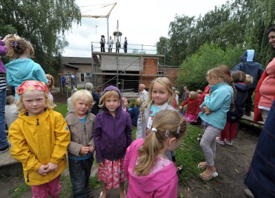 Richtfest beim Kindergarten St. Klara